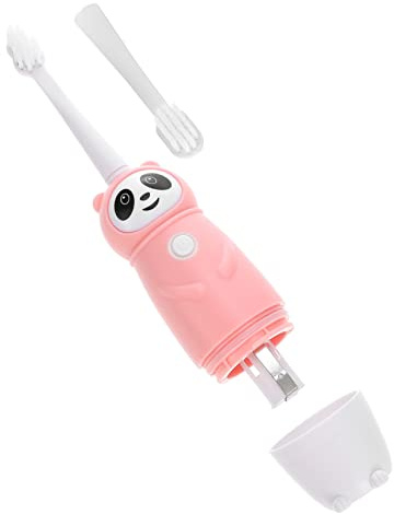 Automatische Rosa Pp Kinderzahnbürste Ipx7 aus Kinder | Weiche Borsten, 1 Satz Ausführung, Aaa Batterie nicht Enthalten, für Zähne und Zahnfleisch