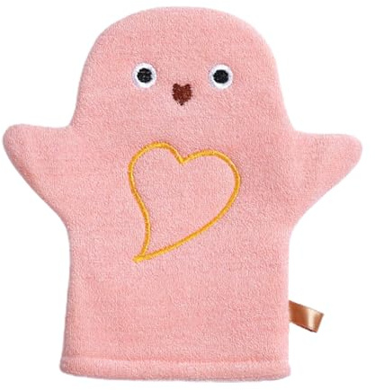Badetuch, Waschlappen, Handschuhe – Kinder-Badehandschuhe, Waschlappen, weiche Waschhandschuhe mit niedlichem doppelseitigem Tier-Design, leicht zu tragen