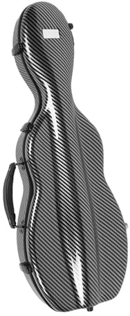 Carbon Fiber Violin Case Full Size Violin Carrying Box with 2 Shoulder Straps Hygrometer Secure Lock Mechanism for 4/4 3/4 1/2 1/8