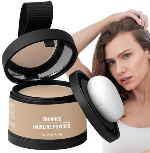 Haaransatzpuder für Frauen | Haar-Concealer, Grauabdeckung, mit Applikator, Ansatz-Abdeckung, Ausbesserung der Haarfarbe, Schattierungswerkzeug für feines, dünner werdendes Haar