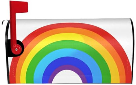 Rainbow Printed Print Mailbox Cover Durable Oxford Cloth for American Standard & Large Size Mailboxes