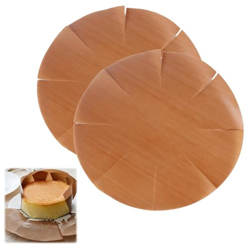 2 Stück Dauerbackfolie für Backblech, Wiederverwendbares Backpapier Rund 40cm - Backfolie für Backofen, Langlebig und Antihaft