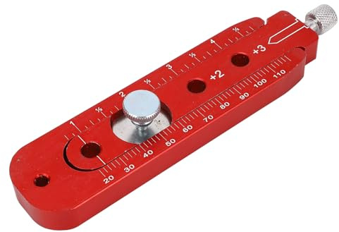 Aolidsive Woodworking Compass Scriber, Aluminum Alloy Adjustable Arc Drawing Ruler with and Imperial Dual Scale, for Woodworking Metal Processing Decor Design Industrial Drawing