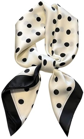 DIPZO Halstuch Damen, Leopardenmuster 70 x 70 cm, Seidenähnliches Bandana für Haare, Hals, Taschen & Modeaccessoires, Ideal für Geschenke & Outdoor-Aktivitäten, Braun
