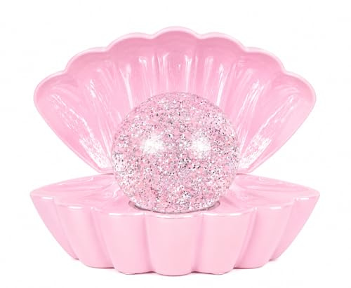 Creative Touch Lampe d'ambiance LED à couleur changeante avec boule de perles pailletées, alimentation USB ou piles, pour chambre à coucher et cadeaux Rose