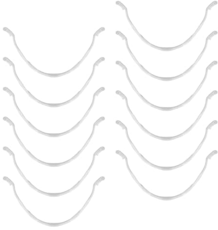 GANAZONO Sangle de soutien buccal U-shaped PP 12 pièces avec design anti-dérapant pour masque, support intérieur respirant adapté pour masque nasal