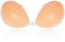 Niidor Adhesive Bra Strapless Sticky Invisible Push Up Silicone Bra Nipple Covers for Backless Dress Orange