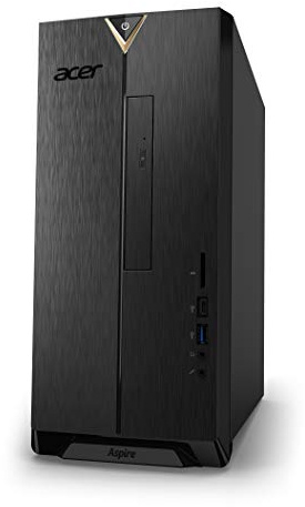Acer Aspire TC-886 Desktop PC - (Intel Core i3-9100, 8GB RAM, 1TB HDD, DVD/RW, Wireless Keyboard and Mouse, Windows 10, Black)