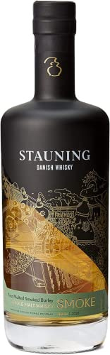 Stauning SMOKE Single Malt Whisky | Dänischer Whisky | Bodenvermälztes Getreide | Direkt befeuert in kleinen Pot-Stills destilliert | 47% Vol. | 1 x 0,7l