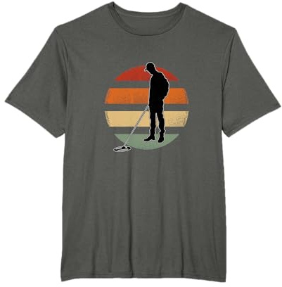 Sondengänger Schatzsucher Metalldetektor Retro Sondeln T-Shirt