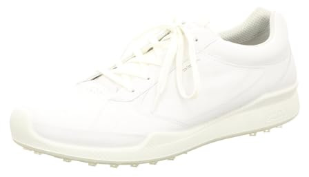 Ecco Biom Hybrid Original Hydromax Water Resistant, Zapatos de Golf sin Pinchos Hombre, White, 43 EU
