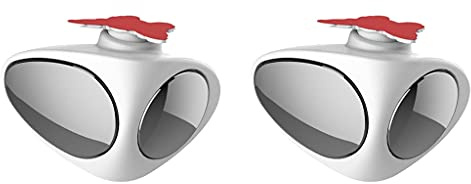 SUIUOI 2espejo ajustables de punto ciego con rotación de 360 grados, retrovisor HD, gran angular, convexo, adhesivo