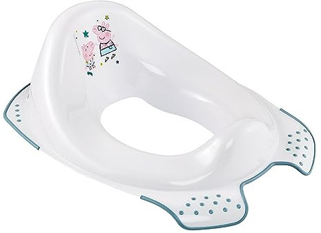 keeeper Peppa Pig Kinder-Toilettensitz, Ab ca. 18 Monate bis ca. 4 Jahre, Anti-Rutsch-Funktion, Ewa, Nordic White