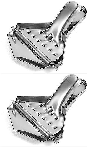 Exprimidor de Naranjas Manual,2 PCS Exprimidor Limón Lima Acero Inoxidable Exprimidor de Limones Anticáustico para Cocina