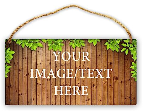 Personalizados Letreros de Madera Rústicos, Imagen de Texto Personalizado, Arte de Pared, Letrero Familiar para Calle, Oficina, Hogar, Bar