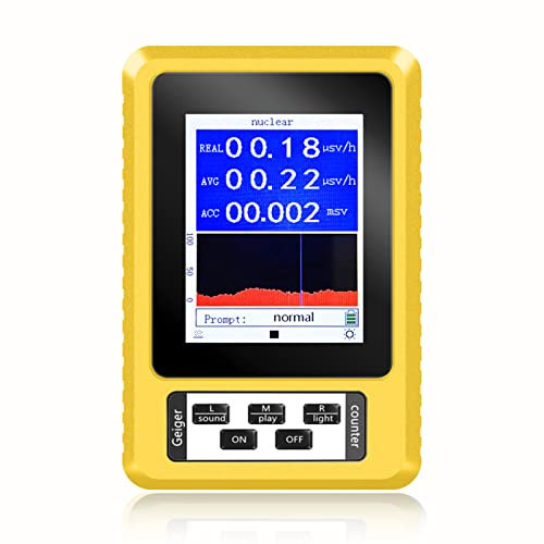 Geigerräknare, X β γ Strålningsdetekteringsteknik LCD-testare, Kärnstrålningsmonitor Dosimeter Bärbar Doslarmfunktion Elektromagnetisk Lättavläsning Multifunktionell Radioaktiv Detektormätare
