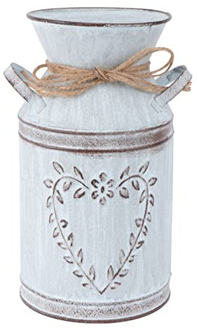 Zerodeko 1pc Heart-shaped Iron Flower Pot for Indoor and Outdoor Decor Elegant Vintage Planter Rustic Finish for Garden and Home Adornment