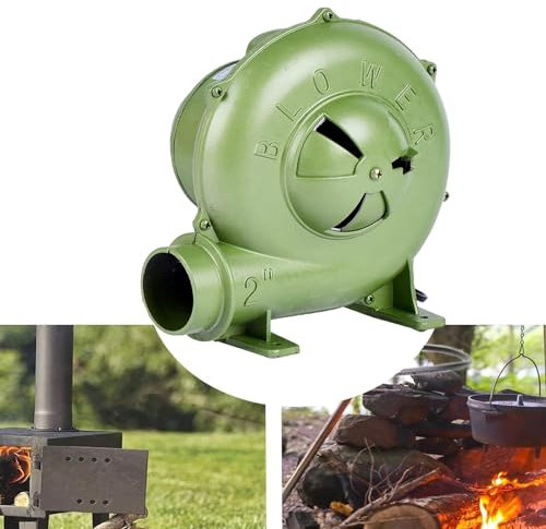 Ventilateur Électrique De Cheminée 220V Pour Barbecue - Souffleur De Forge De Forgeron Électrique, Briquets À Charbon Forge BBQ, Pour Camping Randonnée Cuisson Feu ​Soufflet Outils De Barbecue(550W)