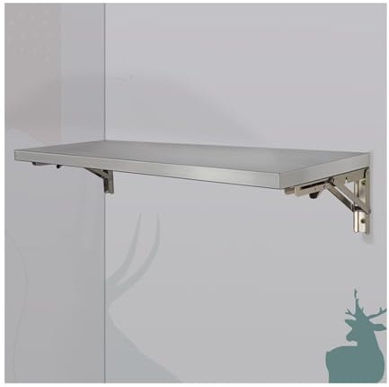 YFAURNDE Wand Klappbar Regal,klappbarer wandtisch,wandtisch klappbar Balkon,Wand klapptisch,Holz Wandtisch klappbar,Multifunktionale Nutzungsszenarien,Faltbares Design(40 * 30cm/15.75 * 11.81in)