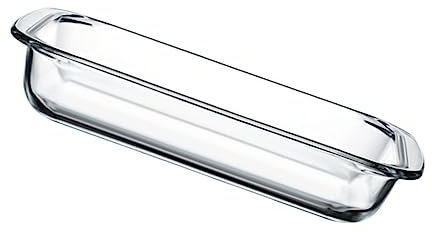 DECHOUS Microwave Glass Baking Pan Tempered Heat Resistant Glass Tray Oven to Table Serving Dishes Baking Rice Plate