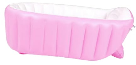 CIMAXIC Piscina Hinchable Para Bañarse Espesar La Bañera Del Bebé Ducha De Bebé Inflable Rosa