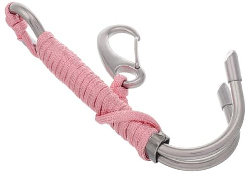 Abaodam Gancio Subacqueo Doppio Acciaio Inossidabile con Cordino di Sicurezza per Immersioni e Sicurezza Attrezzature Resistente all Salata per attività Subacquee