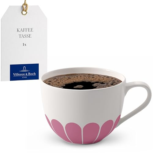 Villeroy & Boch - Fleur cassis tasse à café rose, rés. lave-vaisselle/four à micro-ondes, tasse pr le café ou le thé, mug à café, mug motif floral, tasse à cappuccino, tasse à thé, Porcelaine Premium