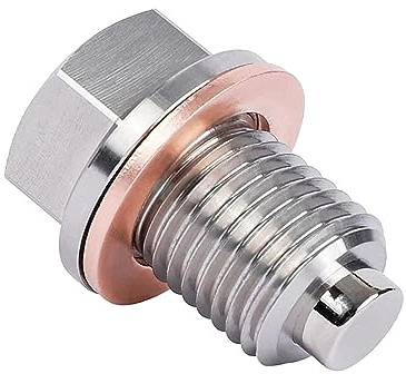 Magnetische Ölablassschraube, M12 x 1,5, strapazierfähig, mit Cooper Unterlegscheibe, Ablassmutter