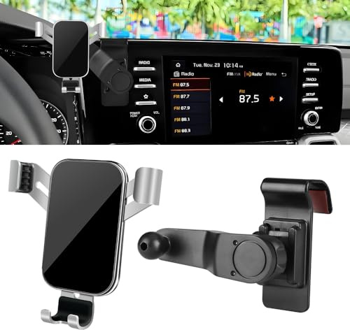 LUNQIN Car Phone Holder for Kia Sorento 2021-2023 and Kia Sorento Hybrid 2021 2022 2023 2024 Auto Interior Accessories Best Cell Phones Mount Cellphone Mobile Cradle Charging Navigation Screen Stand