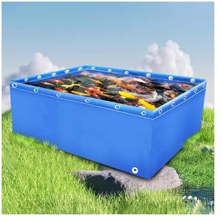 SRFTT Bassin à Poissons Hors Sol en Toile, réservoir d'eau Portable et Pliable, Bassin à Poissons, Bassin d'aquaculture, Bassin à Poissons pour l'élevage de carpes koï