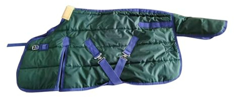 Almencla Pferdedecke wasserdichte Pferdedecke Winterdecke Atmungsaktive Regendecke Windresistente Pferdebekleidung aus Oxford Material mit Füllung für Schutz, 110cm