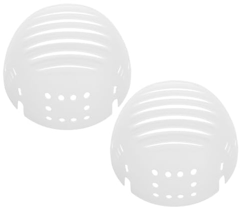 ELAYARD 2pcs White Safety Bump Cap Insert with Adjustable Baseball Hat Liner for Head Protection Lightweight Breathable Cushion Hard Hat Support for Worksite and Industrial Use