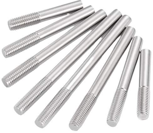 Varilla Roscada Varilla roscada de un solo extremo, acero inoxidable 304, perno sin cabeza, tornillo, varilla con diente(60mm,M5-10PCS)
