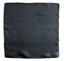 Magic SILK Seidenschals (15 x 15 cm) von 12 - Schwarz
