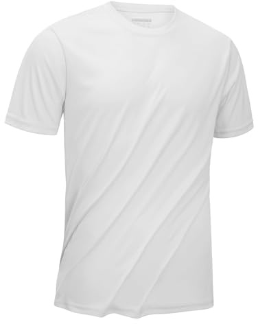 KEFITEVD UV Shirt Herren Sportshirt Kurzarm Schnelltrocknend Sport Tshirt Leicht Funktionsshirt Atmungsaktiv Laufshirt