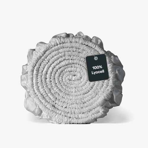 twenty:three Lyocell Spannbettlaken 180x200 Light Gray - 100% Tencel - Gewonnen aus Eukalyptus - Hochwertig - Nachhaltig - Atmungsaktiv - Luxus - Hypoallergen
