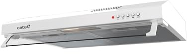 CATA | Campana extractora de cocina | Modelo LF-2060 WH | Campana Convencional | 3 Niveles de Potencia | Capacidad de 195 5m3/h | Clase de Eficiencia Energética C, One size