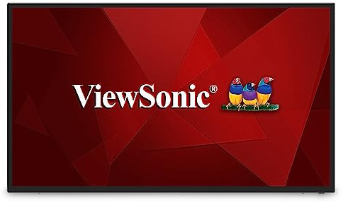 ViewSonic CDE4312 - Monitor commerciale 4K UHD 4K con VESP, Wireless Screen Sharing, USB WiFi, RJ45, HDMI, USB C