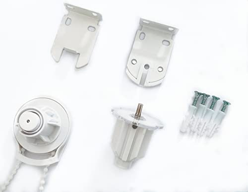 Teogneot kit completo per tende a rullo 38mm con staffa in metallo e catena per tende a rullo, kit montaggio riparazione accessori ricambi meccanismo in ferro tenda a rullo, accessorio rullo tenda