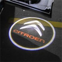 LAVIYE 2/4 Pezzi Luce LED per Portiera Auto, Proiettore Luci di Benvenuto Portiera Auto per Citroen, Illuminazione portiera Auto,4