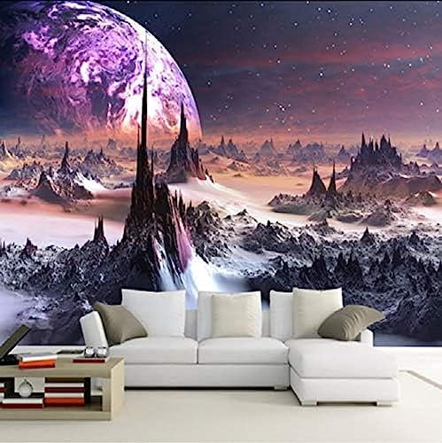 Custom Photo Wallpaper 3D Stereo Universe Stars Wall Painting Art Mural Living Room Sofa Bedroom Tv Backdrop 3D Mural Wallpaper-400x280cm