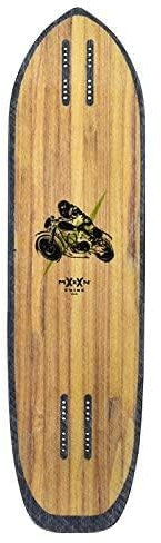 Moonshine Manufacturing Longboard Skateboard, Freestyle Cruiser, wasserdicht und Holzkonstruktion, Cruise Skateboard und Longboard Decks, leichte Bauweise (Sidekick Deck Only)