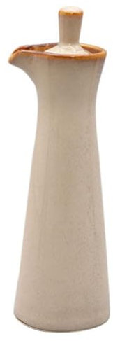 PRETYZOOM Bouteille Céramique Pour Sauces Et Condiments Distributeur Huile Et Vinaigre Style Pot à Épices Vintage Pour Cuisine Avec Couvercle Pratique Variée