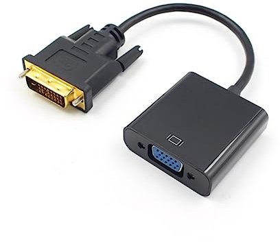 BESTonZON Adattatore Dvi-d Vga Convertitore Dvi Maschio Vga Femmina Per Display Pc Nero
