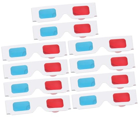 CAXUSD 10stücke Rote Und Blaue Für Zuhause Requisiten Zum Betrachten Von Anaglyphenfilmen