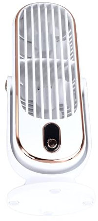 Topiky Ventilatore a Torre, Ventilatore da Tavolo Personale a 5 velocità, Funzionamento Ultra Silenzioso, Ventilatore a Torre con Motore Senza Spazzole per Auto da Ufficio (WHITE)