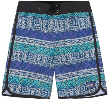 Quiksilver SURFSILK Scallop YTH 17 Pantalones Cortos, Global Heat Dusted Peri-PMG6, 24 para Niños