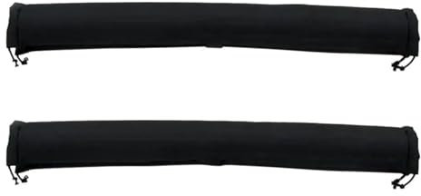 Dachgepäckträger 2 X Universelle Weiche Dachträger-Abdeckungen Für Auto Surfbrett Kajak Gepäck Leitern Surfbretter Kanu Dachträger Schwarz Auto Relingträger
