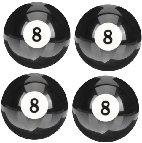 SUPVOX 4pcs Practice Cue Ball for Pool Table Billiard Cue Ball Portable Wear-resistant Resin Numbered