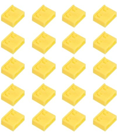 sourcing map 20pcs Port Blocker PP Locking USB Port/Dust PC Blocker Yellow